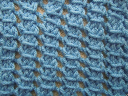 pillar openwork knitting stitch
